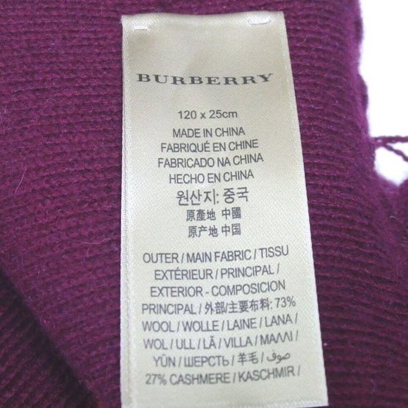 Authentic BURBERRY Scarf Wool etc. [Used] - Picture 8 of 9